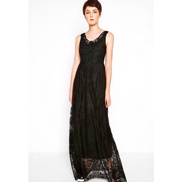 NWT DESIGUAL Alicia Lace Maxi Dress - Picture 2 of 8